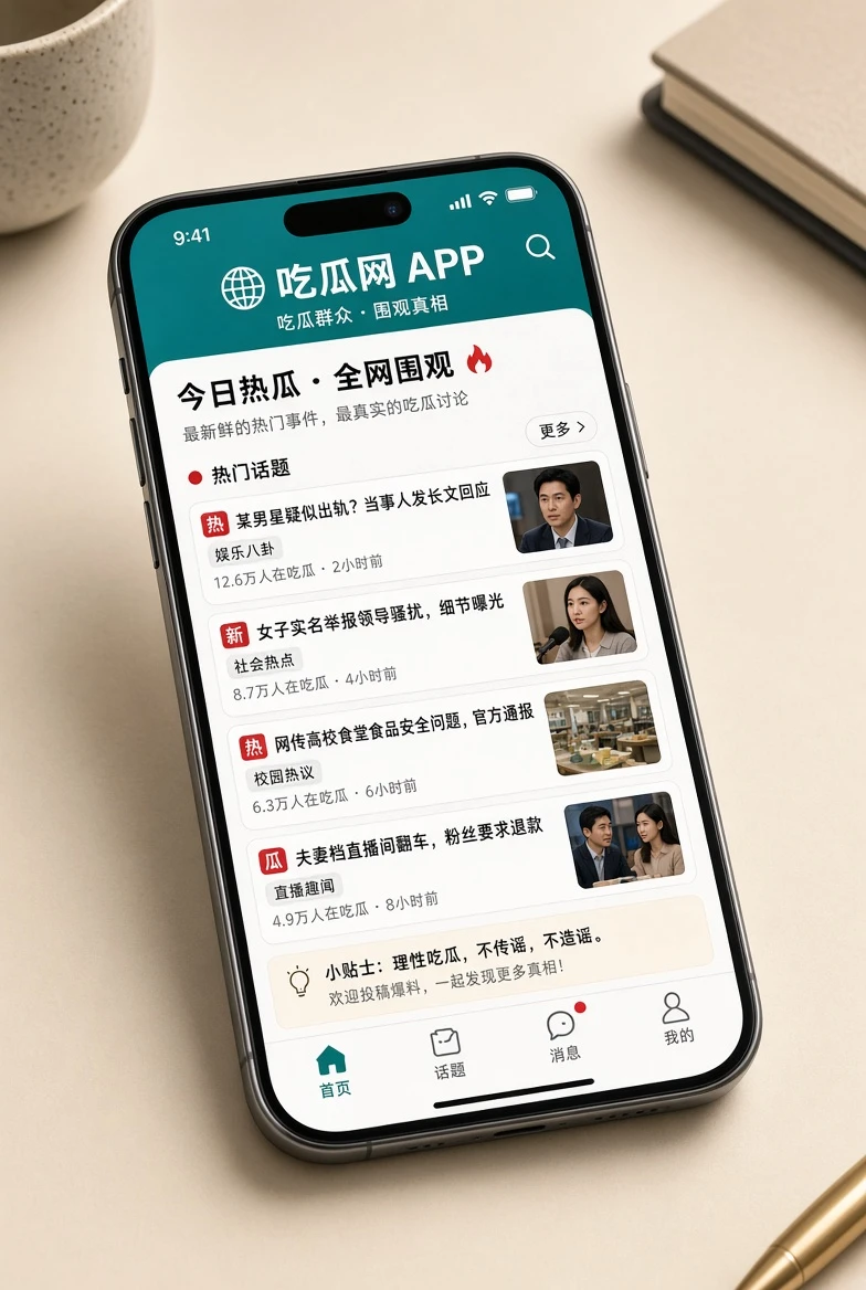 吃瓜网APP移动阅读服务视觉